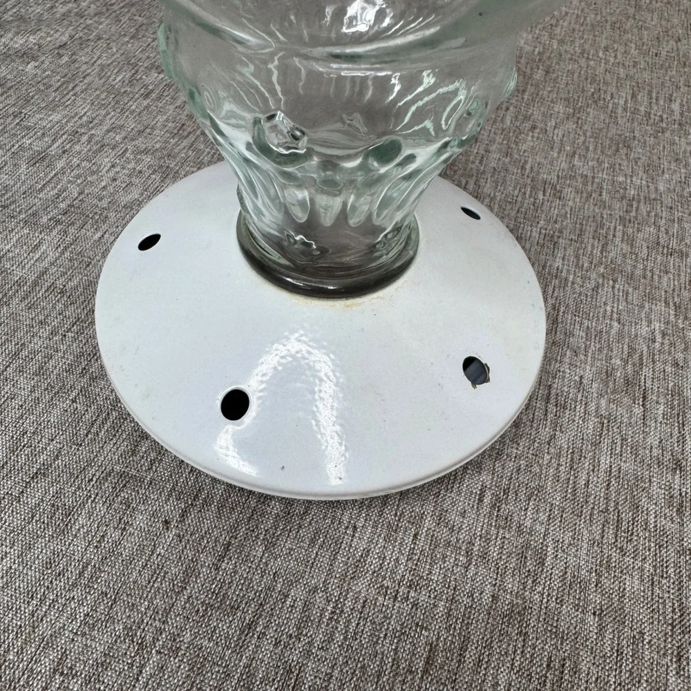 Vintage Sun Moon Celestial Glass HummingBird Feeder Hanging Whimsical